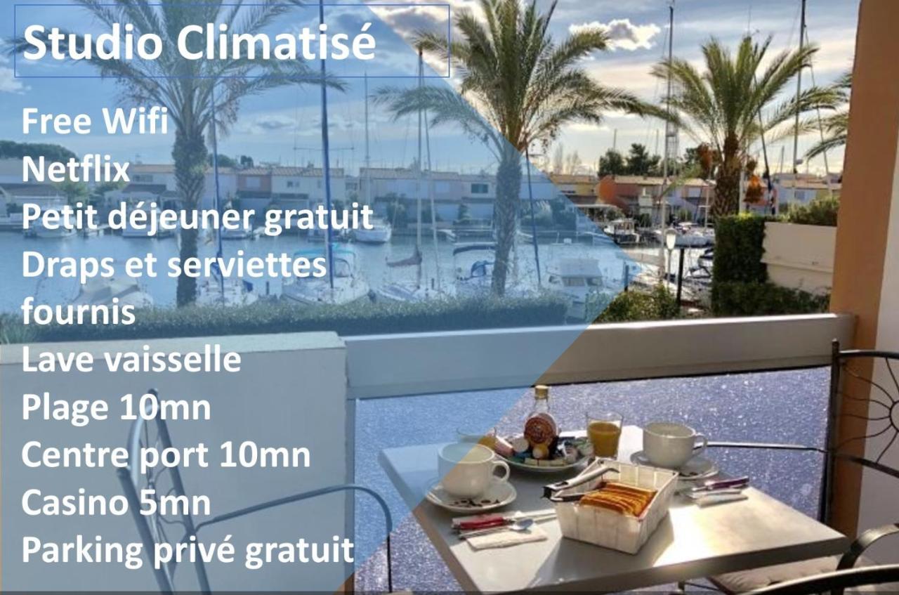 Cap Capistol Studio Le Cap D'Agde Vue Port エクステリア 写真